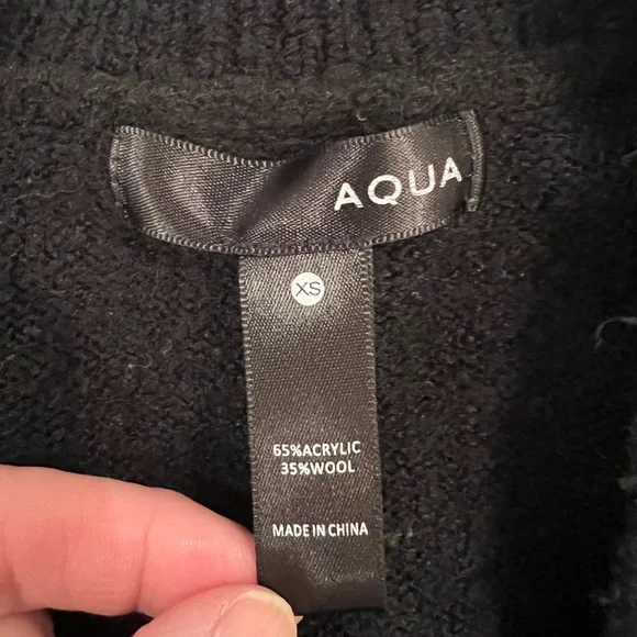 Aqua Wool Blend Black & White Stars Cardigan | Size XS | Great Condition - Picture 9 of 11